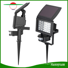 Solar Powered Flood Light Outdoor Ground Light Sensor de movimiento Jardín Paisaje Iluminación Productos